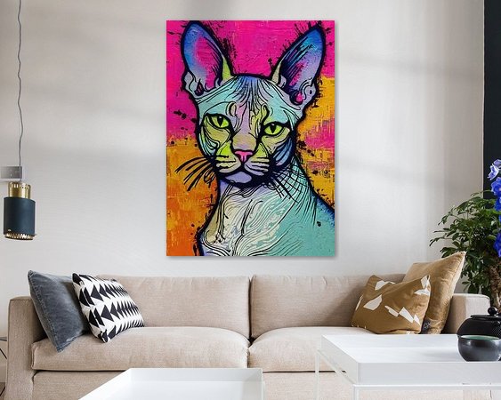 Example of the artwork in a room