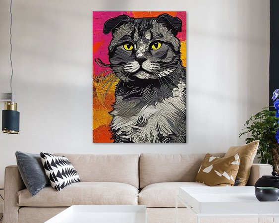 Example of the artwork in a room