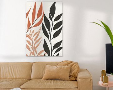 Boho Leaf Art iv van Studio BB