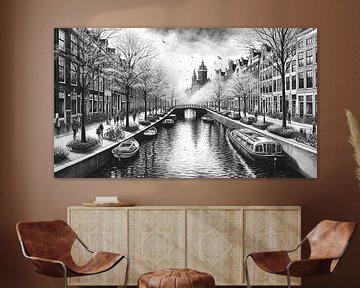 De Wallen Oudezijds Voorburgwal Amsterdam van Hendrik-Jan Kornelis