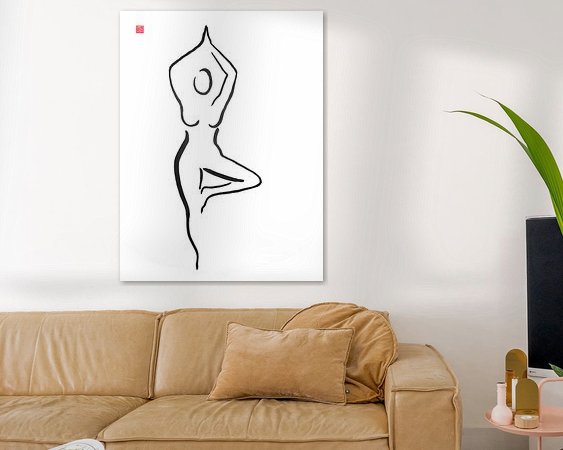 Example of the artwork in a room