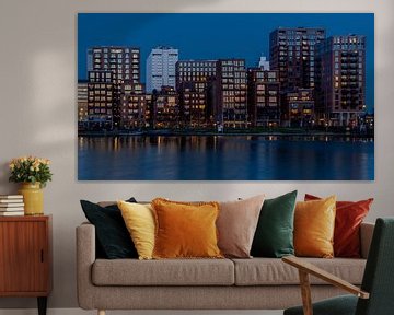 Avondlicht over Little C - Rotterdam van Angelique van Hulst