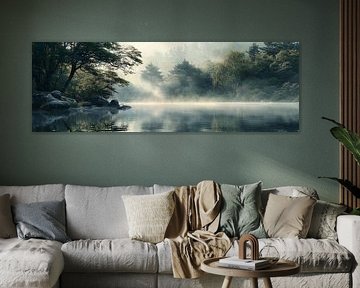 Zen garden background banner. Asian seasonal image