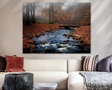 The small stream flows quietly and peacefully. by Karl Andrén