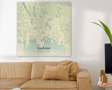 Vintage map of Karlstad, Sweden. by Prints of Place