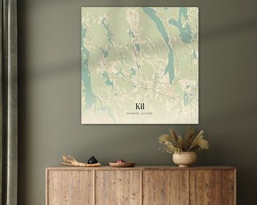 Vintage map of Kil, Sweden. by Prints of Place