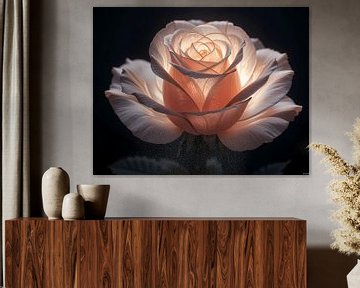 Lichtgevende roos van Artistic