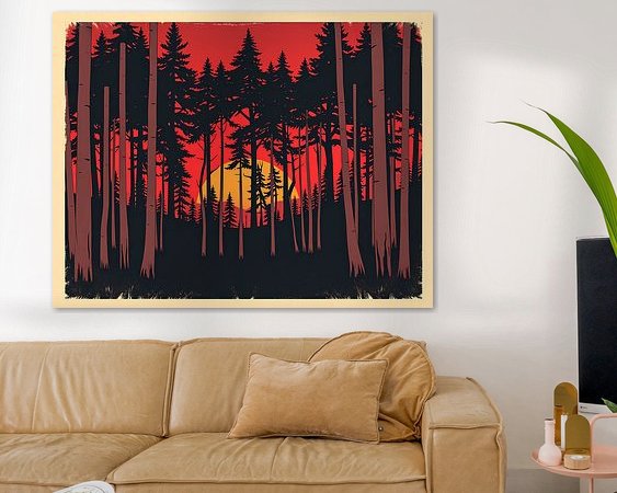 Example of the artwork in a room