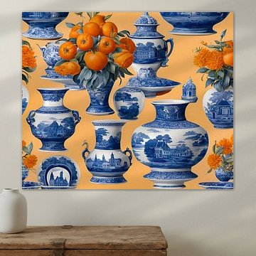 Orangefarbener Apfel