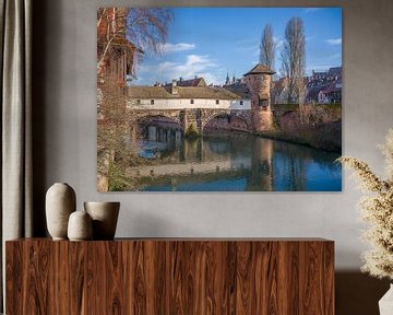 Nürnberg - Henkerhaus und Henkerbrücke an der Pegnitz