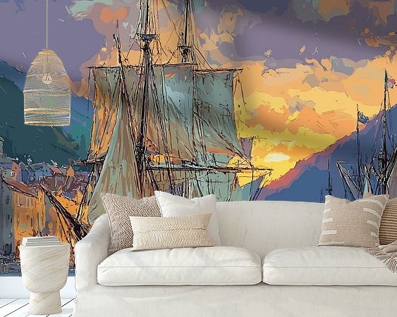 Example of the artwork in a room