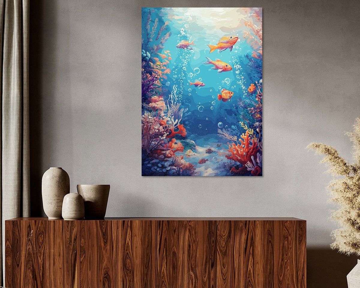 Example of the artwork in a room