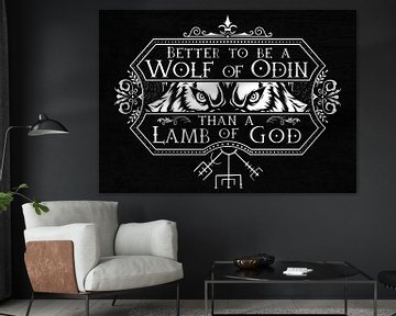 Noorse Mythologie - Wolf van Odin van Pixelbull Design