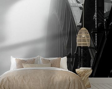 Cologne Hohenzollern Bridge in the fog by Marc Stoppenbach