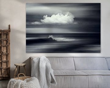 Cloud over breaking wave - Abstraction by Dirk Wüstenhagen
