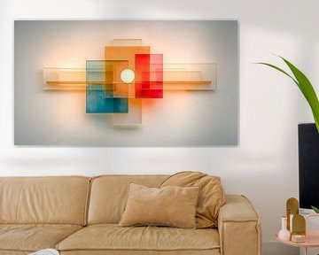 Hedendaagse verlichtingsarchitectuur - toekomstgerichte kleurstructuren van Klaus Tesching - Art-AI