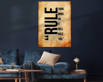 Rule Your Mind Zitat von Pus Meong Art