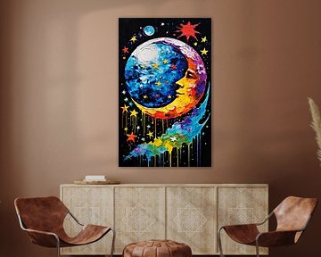 The dream wish moon of midnight by DJF by Dean Jayson Freeman Art | Level Up your Home