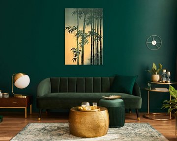 Groene bamboe van Vlindertuin-Art