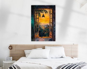 Lamp in de jungle van Dream Drip