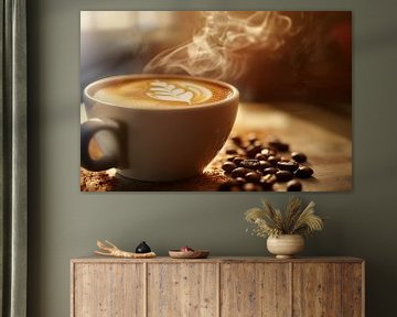 Heerlijke dampende kop koffie van Koffie Zwart