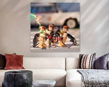 Ghostbusters LEGO Action – Unique 1x1 Poster by Erik van 't Hof