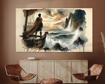 Odysseus Returns to Ithaca by Chromatic Fusion Studio
