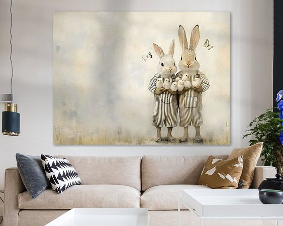 Example of the artwork in a room