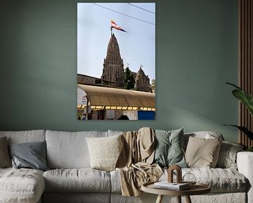 Majesteit van de Dwarkadhish tempel van Frank Photos