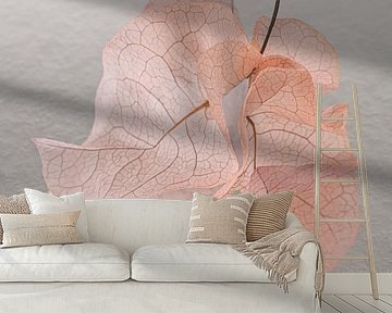 Dancing leaves reflect in the ground by Marjolijn van den Berg