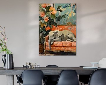 Olifant op de bank van Niklas Maximilian