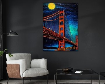 De Golden Gate Bridge van San Francisco van MIROKKU
