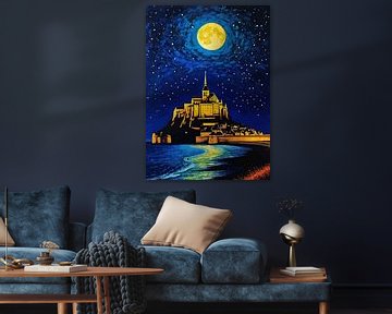 Mont Saint-Michel maanlicht van MIROKKU