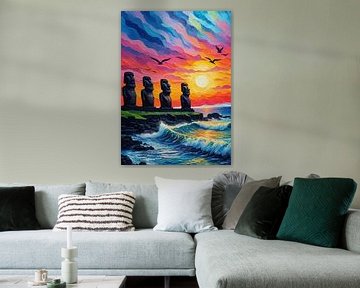 Moai van Paaseiland van MIROKKU