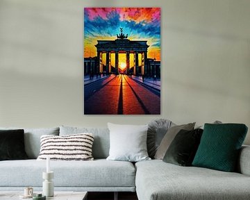 Das Brandenburger Tor bei Sonnenuntergang von MIROKKU