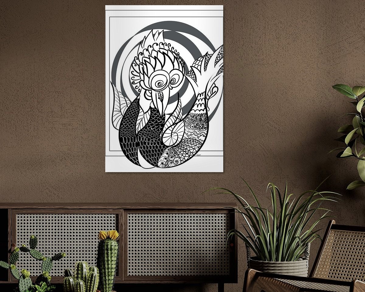 Example of the artwork in a room
