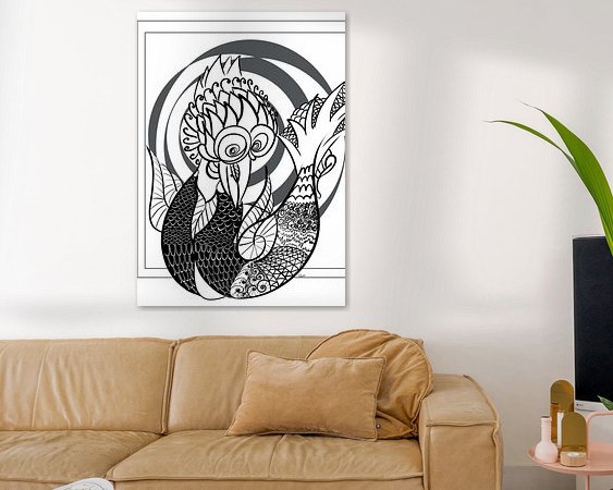 Example of the artwork in a room