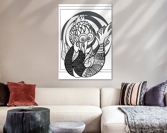 Example of the artwork in a room