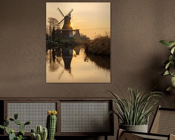 Twin mills of Greetsiel, East Frisia, Germany by Alexander Ludwig