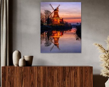 Twin mills of Greetsiel, East Frisia, Germany by Alexander Ludwig