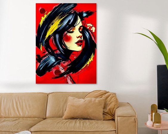 Example of the artwork in a room
