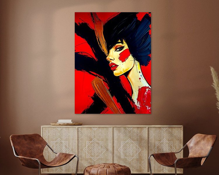 Example of the artwork in a room