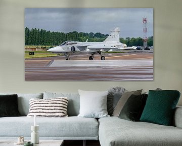 Saab JAS 39 Gripen of the Swedish Air Force. by Jaap van den Berg