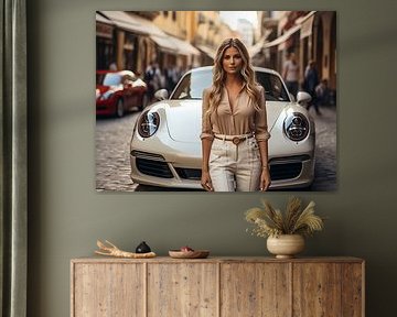 A lady and a Porsche_2 by Bianca Bakkenist