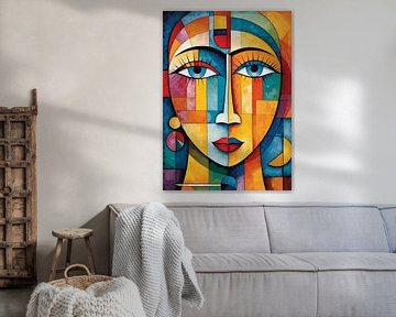 Abstract Vrouwenportret van MIROKKU