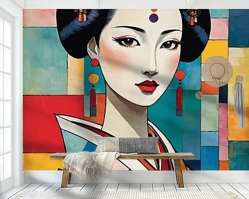 Prachtig Geisha-portret
