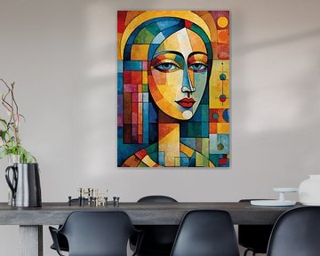 Portret van abstracte vrouw van MIROKKU