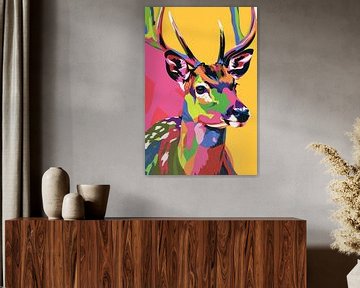 Modern pop-art hert van ARTemberaubend