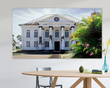 Synagoge in de hoofdstad van Paramaribo in Suriname van René Holtslag