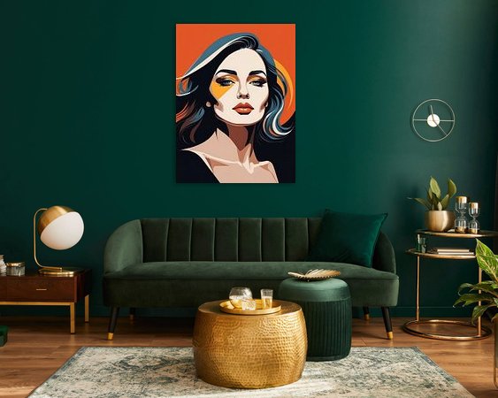 Example of the artwork in a room